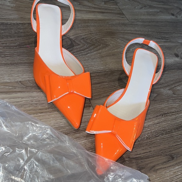 stylewe orange bow heels - Picture 2 of 8